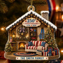 Independence Day, America 250th, Christmas, Proud, Family, Custom Text - Christmas United We Stand Together - Personalized Custom Shaped Acrylic Ornament