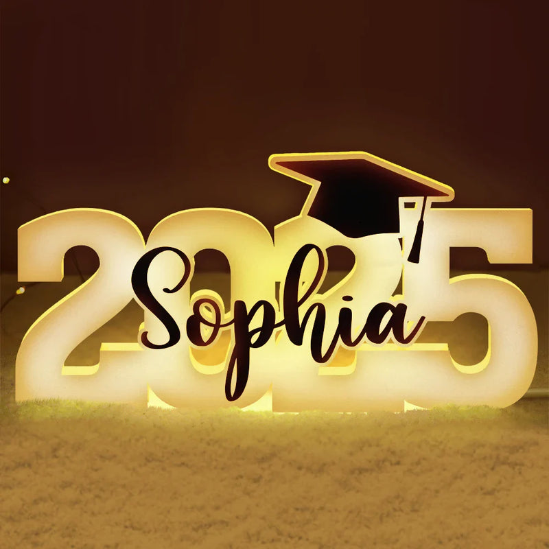 Love,Graduation,Gift For Daughter,Gift For Son,Gift For Yourself,Gift For Women,Gift For Men - Class Of 2025 Graduation - Personalized Custom Shaped Light Box
