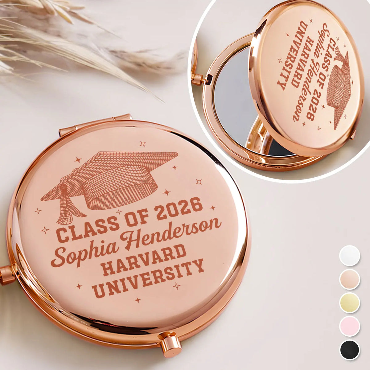 Graduation,Happy - Class Of Graduation Senior - Personalized Compact Mirror