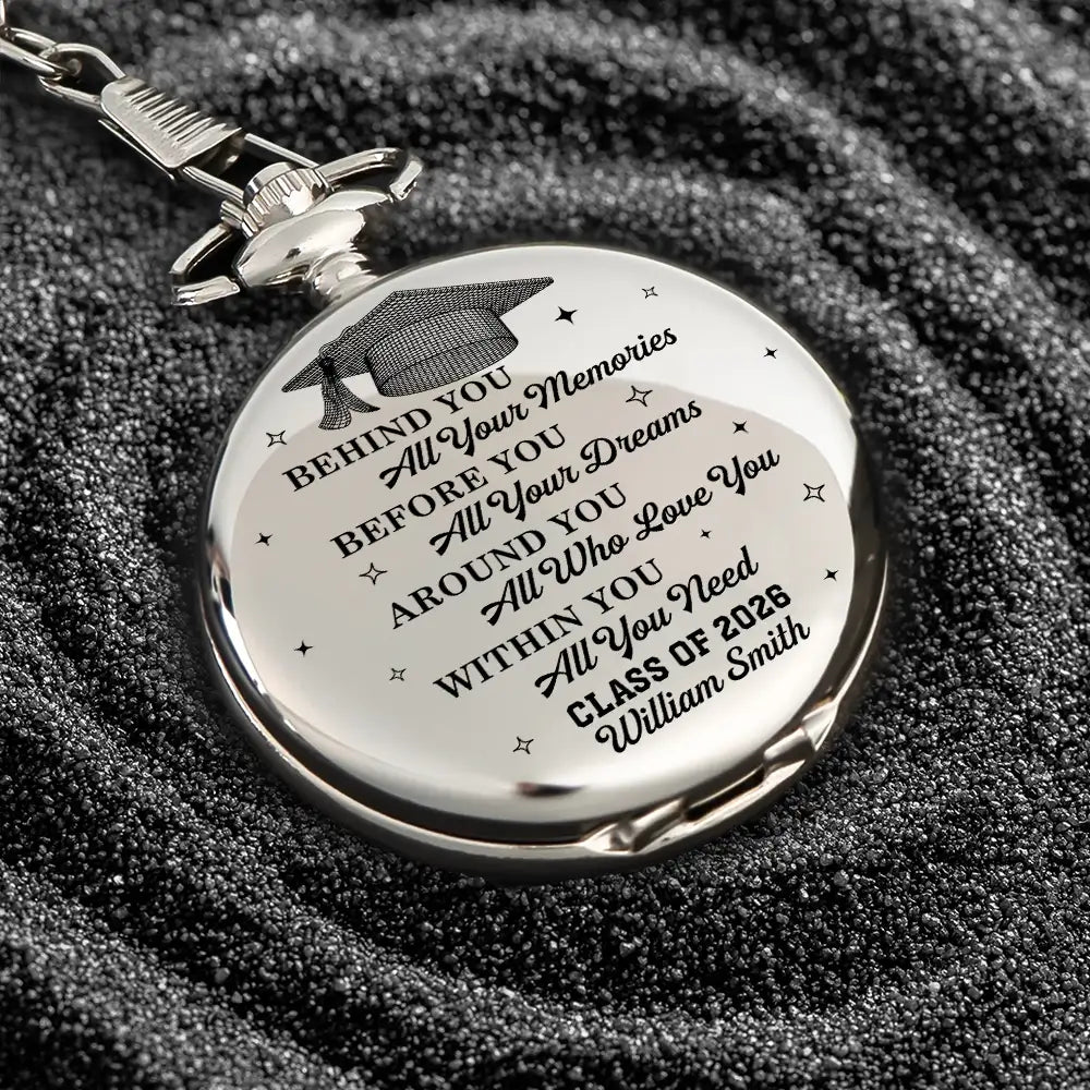 Class Of Graduation Senior - Personalized Pocket Watch