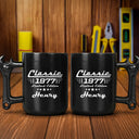 Gift For Men,Gift For Father,Gift For Husband,Gift For Couples,Gift For Boyfriend,Gift For Grandpa,Non-Eng,Confident - Classic Limited Edition For Him, Dad, Husband, Grandpa - Personalized Wrench Shaped Handle Mug