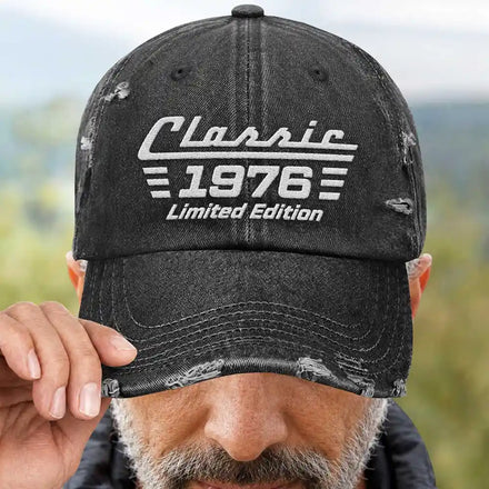 Classic Year Limited Edition - Personalized Embroidered Distressed Cap