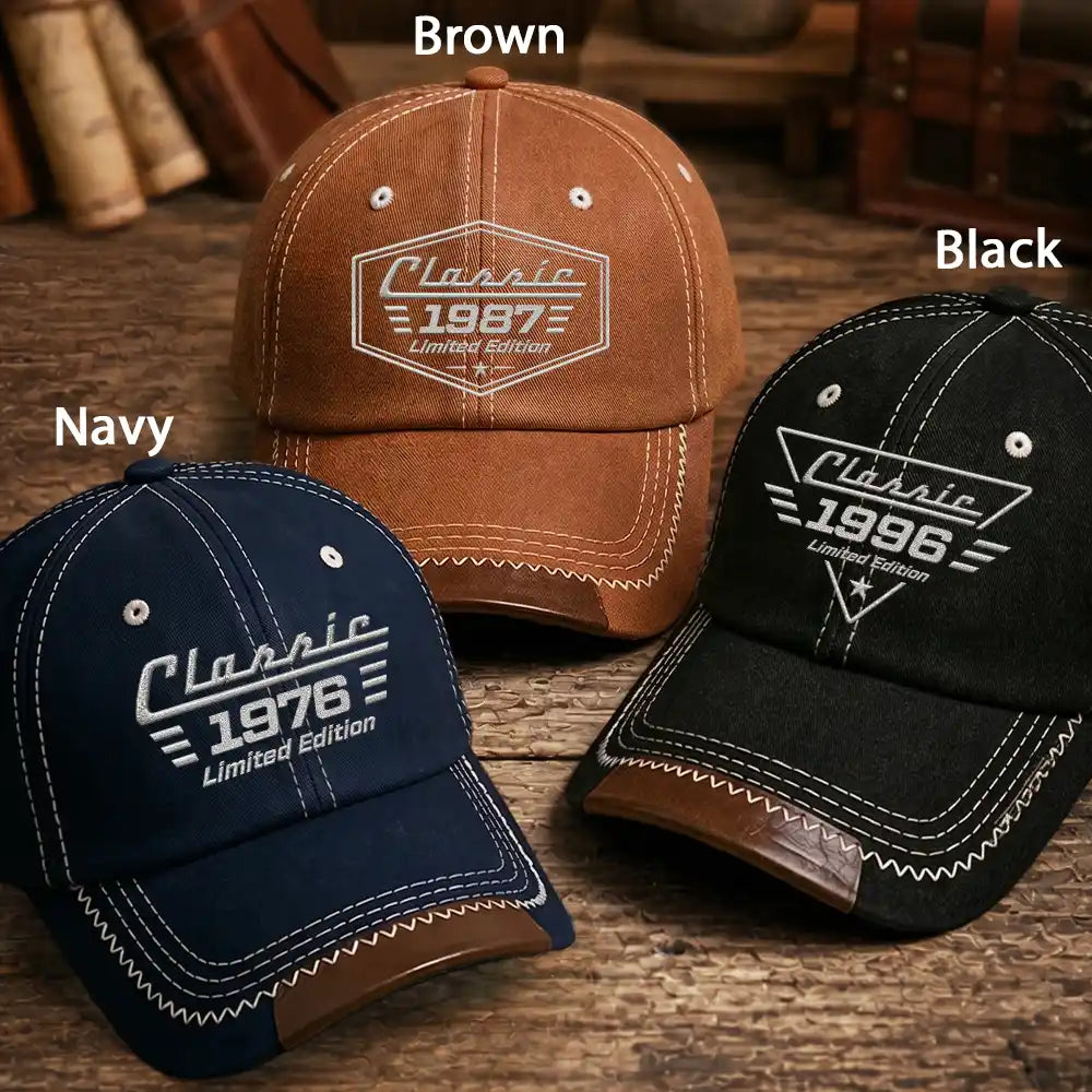 Top Market,Gift For Men,Gift For Yourself,Confident,Icon - Classic Year Limited Edition - Personalized Vintage Baseball Cap