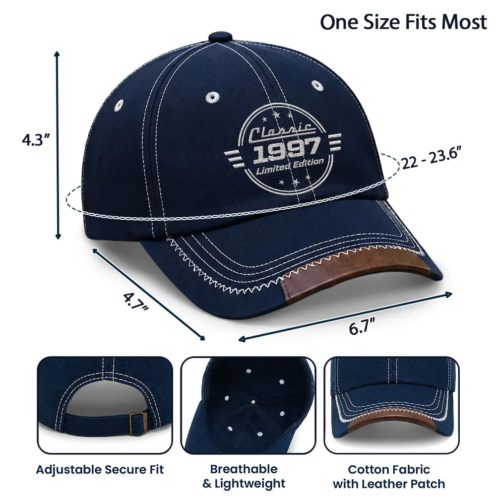 Top Market,Gift For Men,Gift For Yourself,Confident,Icon - Classic Year Limited Edition - Personalized Vintage Baseball Cap