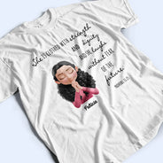 Gift For Women,Christian,Love - Clothed With Strength And Dignity 3D Effect Praying Woman - Personalized T Shirt