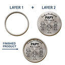 Gift For Yourself,Gift For Men,Gift For Grandpa,Gift For Father,Dog Dad,Cat Dad,Pet Dad,Gift For Mother,Gift For Grandma,Happy,Stick Figure,French - Conduis Prudemment Grand-Père Papa - Clip Para Parasol Del Coche De Forma Especial Personalizado