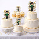 Graduation,Happy,Dad - Daughters (Adult),Gift For Daughter,Mom - Daughters (Adult),Dad - Sons,Gift For Son,Mom - Sons - Congrats Grad Woman Man Crystal Effect - Personalized Acrylic Cake Topper