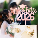 Graduation, Gift For Women, Gift For Men, Happy - Congrats Graduation - Personalized Cake Topper
