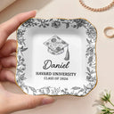Graduation,Happy - Congrats Graduation - Personalized Ring Dish