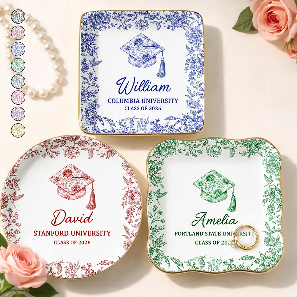 Congrats Graduation - Personalized Ring Dish
