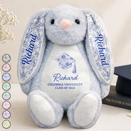 Graduation,Happy - Congrats Graduation - Personalized Soft Toy Bunny