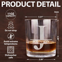 Gifts For Colleagues,Funny - Congrats On Being Our Boss - Personalized Engraved Whiskey Glass