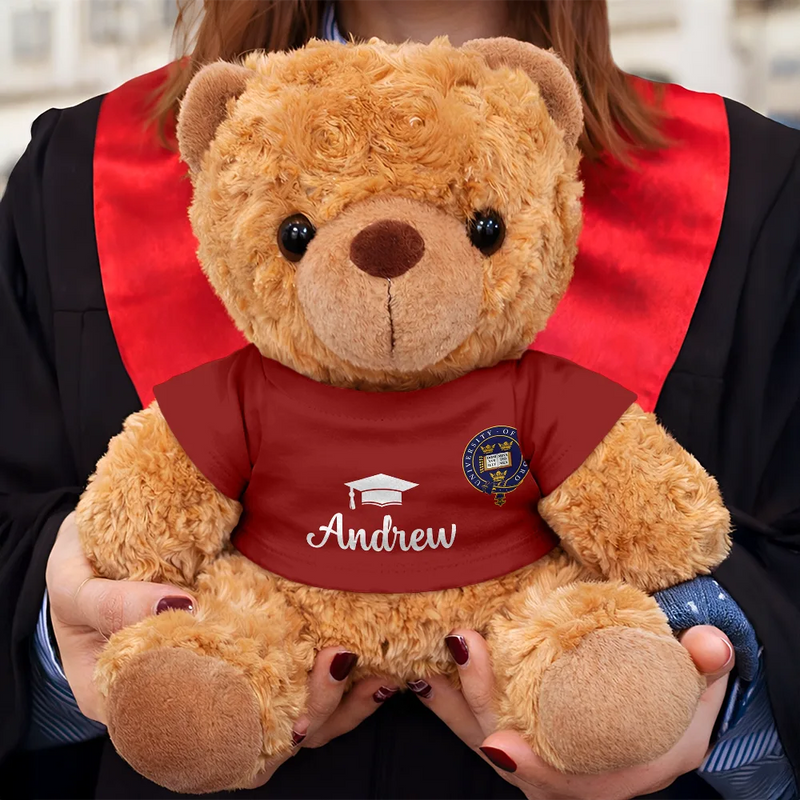 Graduation,Gift For Daughter,Dad - Daughters (Adult),Mom - Daughters (Adult),Happy,Dad - Sons,Gift For Son,Mom - Sons - Congratulations Graduates - Personalized Teddy Bear