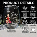 Gift For Women,Funny - Corks Are For Quitters Cartoon Slay Girl - Personalized Stemless Wine Glass