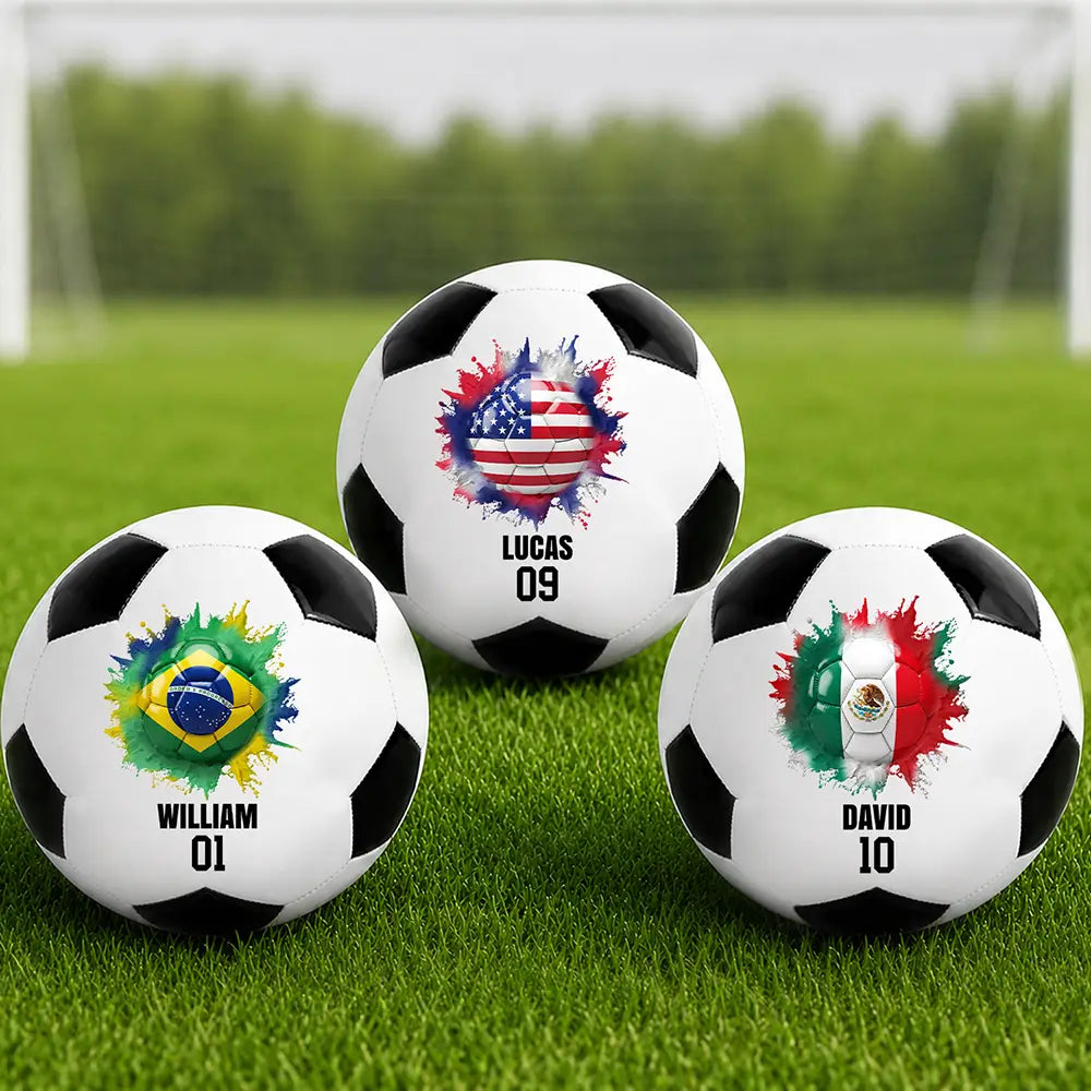 Country Flags Soccer Ball - Personalized Soccer Ball