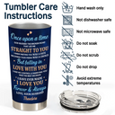 Gift For Couples,Gift For Women,Gift For Men,Gift For Wife,Gift For Husband,Gift For Boyfriend,Gift For Girlfriend,Love,Top Market - Couple Holding Hands God Blessed The Broken Road - Personalized Tumbler