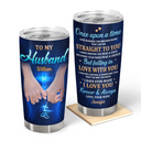 Gift For Couples,Gift For Women,Gift For Men,Gift For Wife,Gift For Husband,Gift For Boyfriend,Gift For Girlfriend,Love,Top Market - Couple Holding Hands God Blessed The Broken Road - Personalized Tumbler