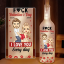 Old Couples,Gift For Husband,Gift For Wife,Gift For Boyfriend,Gift For Girlfriend,Love - Couple I Love You Every Day - Personalized Bottle Lamp