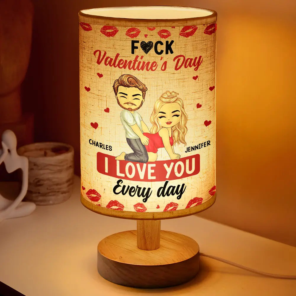 Couple I Love You Every Day - Personalized Fabric Lamp