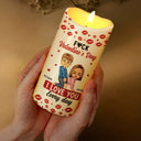 Gift For Couples,Old Couples,Gift For Husband,Gift For Wife,Gift For Boyfriend,Gift For Girlfriend,Love - Couple I Love You Every Day - Personalized Flameless LED Candle