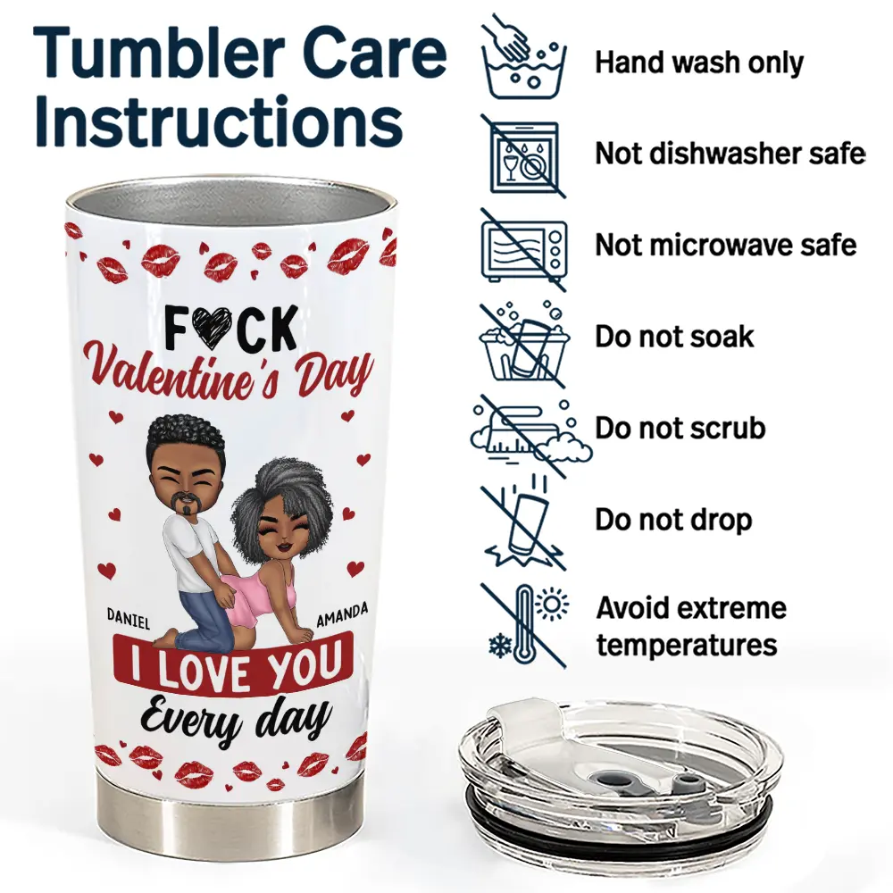 Old Couples,Gift For Husband,Gift For Wife,Gift For Boyfriend,Gift For Girlfriend,Love - Couple I Love You Every Day - Personalized Tumbler