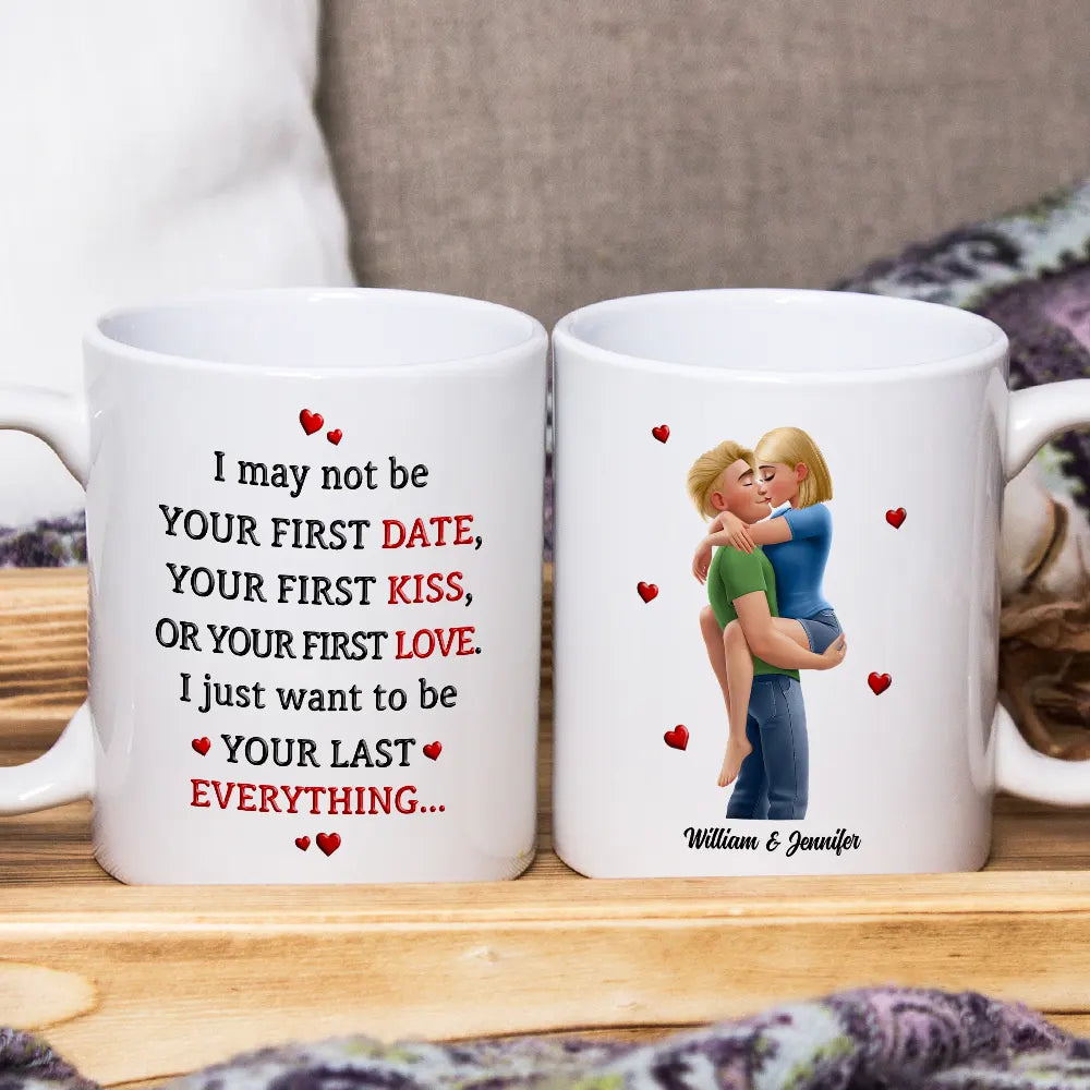 Gift For Couples,Gift For Women,Gift For Men,Gift For Wife,Gift For Husband,Gift For Boyfriend,Gift For Girlfriend,Love,Top Market - Couple I Want To Be Your Last Everything - Personalized Mug
