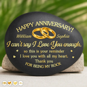 Anniversary,Gift For Couples,Top Market,Romantic,Icon - Couple Thank You For Being My Rock - Personalized Printed Rock