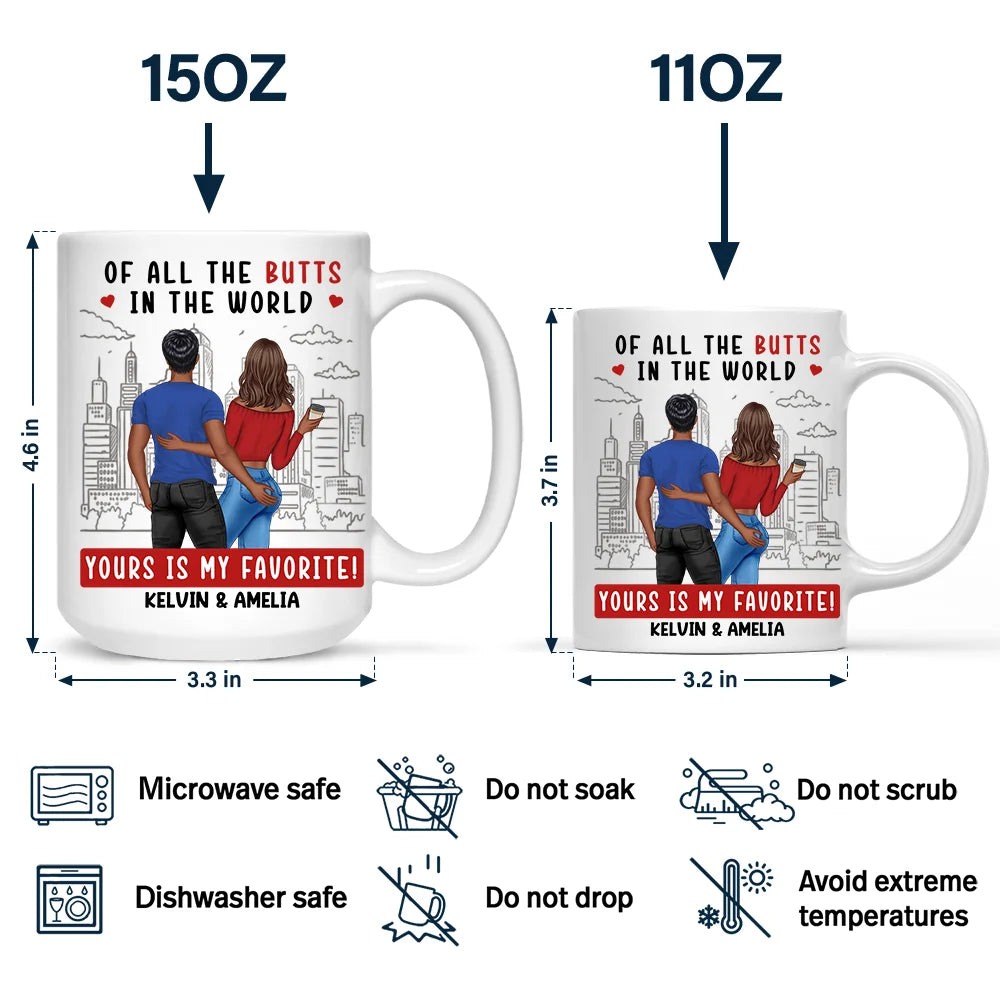 Gift For Wife,Gift For Girlfriend,Love - Couple Yours Is My Favorite - Personalized Mug