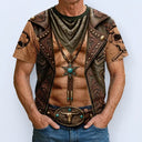 Humorous,Gift For Men,Gift For Yourself,Icon Cowboy Man Hairy Six Pack Body - Personalized Full Print T Shirt