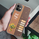 Gift For Wife,Gift For Girlfriend,Gift For Yourself,Gift For Women,Gift For Aunt,Gift For Mother,Gift For Grandma,Gift For Daughter,Gift For Sisters,Gift For Bestie,Happy,Christian,Icon - Created With A Purpose Birth Month Flower - Personalized Clear Phone Case