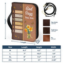 Created With A Purpose Birth Month Flower - Personalized Bible Cover