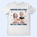 Gift For Couples,Love,Gift For Husband,Gift For Wife,Gift For Boyfriend,Gift For Girlfriend - Cross Arms Couple Annoying Each Other - Personalized T Shirt