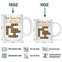Gifts For Colleagues,Happy,Christmas - Crossword Best Team Ever Scrabble - Personalized Mug