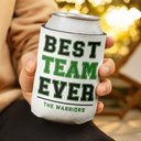 Gifts For Colleagues, Gift For Bestie, Happy - Crossword Best Team Ever Scrabble Name - Personalized Can Cooler Sleeve
