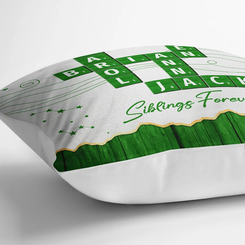 Family,Christmas,Love,Gift For Sibling - Crossword Family Name - Personalized Pillow