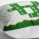 Family,Christmas,Love,Gift For Sibling - Crossword Family Relationship Brothers & Sisters Forever Linked Together - Personalized Pillow