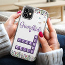 Gift For Grandma, Gift For Women, Happy, Top Market - Crossword My Grandkids 3D Inflated Effect - Personalized Clear Phone Case