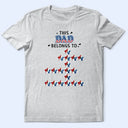 Independence Day, Gift For Grandpa, Adorable, Crossword - Crossword This Grandpa Belongs To Kids - Personalized T Shirt