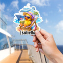 Playful,Cruising,Family,Summer,Icon - Cruise Ducks Family Friend Summer Trip - Personalized Acrylic Magnet