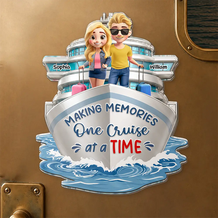 Cruising Partners For Life - Personalized Acrylic Magnet