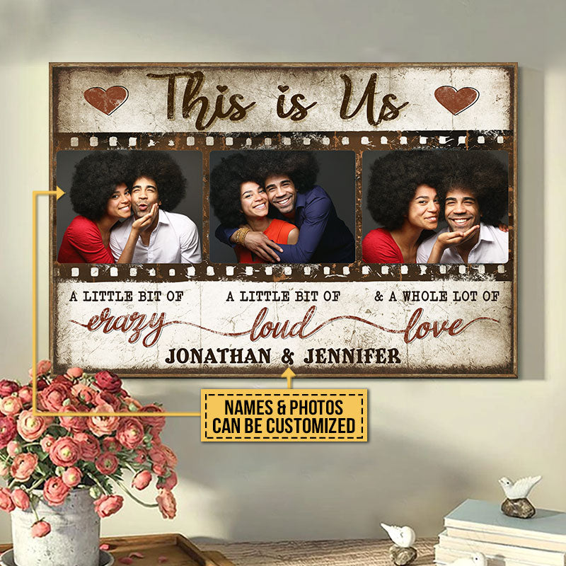 Custom Photo Couple This Is Us, Couple Gift, Wall Pictures, Wall Decor, Custom Poster