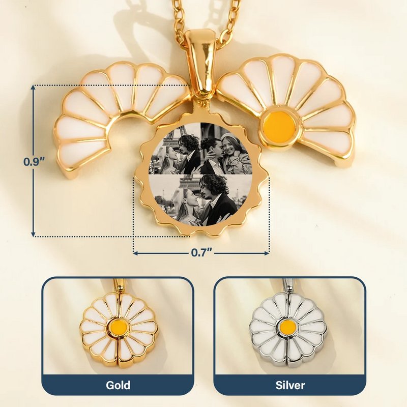 Custom Photo Frame For Women - Personalized Hidden Message Necklace