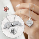 Custom Photo Pencil Sketch Portrait Jewelry For Women - Personalized Hidden Message Necklace