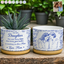 Mom - Daughters (Adult),Grandma - Grandkids,Love - Custom Photo Pencil Sketch The Only Thing Better Than Being Your Mother - Personalized Ceramic Plant Pot