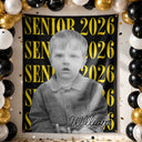 Graduation, Happy - Custom Photo Senior Vintage Portrait - Personalized Backdrop