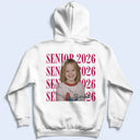 Graduation,Happy,Photo,Proud - Custom Photo Senior Vintage Portrait - Personalized T Shirt