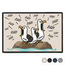 Gift For Grandpa,Gift For Father,Dad - Children,Grandpa - Grandkids,Mom - Children,Gift For Mother,Teacher,Non-Eng,Icon,Humorous - Funny Screaming Seagull - Personalized Doormat