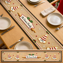 Sentimental,Christmas,Family,Icon - Custom Family Christmas Cookie - Personalized Table Runner