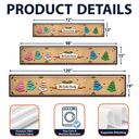 Sentimental,Christmas,Family,Icon - Custom Family Christmas Cookie - Personalized Table Runner