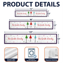 Sentimental,Christmas,Family,Icon - Custom Family Christmas Trees - Personalized Table Runner